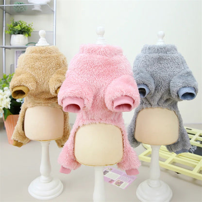 Puppy Fleece Pet Clothes for Small Medium Dogs Jumpsuit Coat Chihuahua French Bulldog Yorkie Costume Clothing Dog Supplies