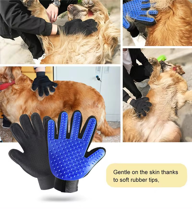 NONOR Rubber Pet Bath Brush Protection Silicone Cat Comb Glove Massage Grooming Dogs Cats Supplies