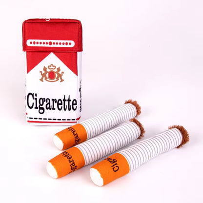 Creative Cigarette Chewing and Grinding Toy with Squeaking Sound, Big Brother Smoking, Give Your Dog a "One"!!!