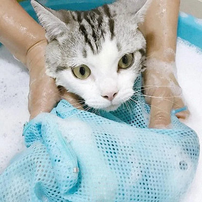 New Mesh Cat Grooming Bathing Bag Pet Adjustable Cats Washing Bags for Pet Nail Trimming Injecting anti Scratch Bite Restraint