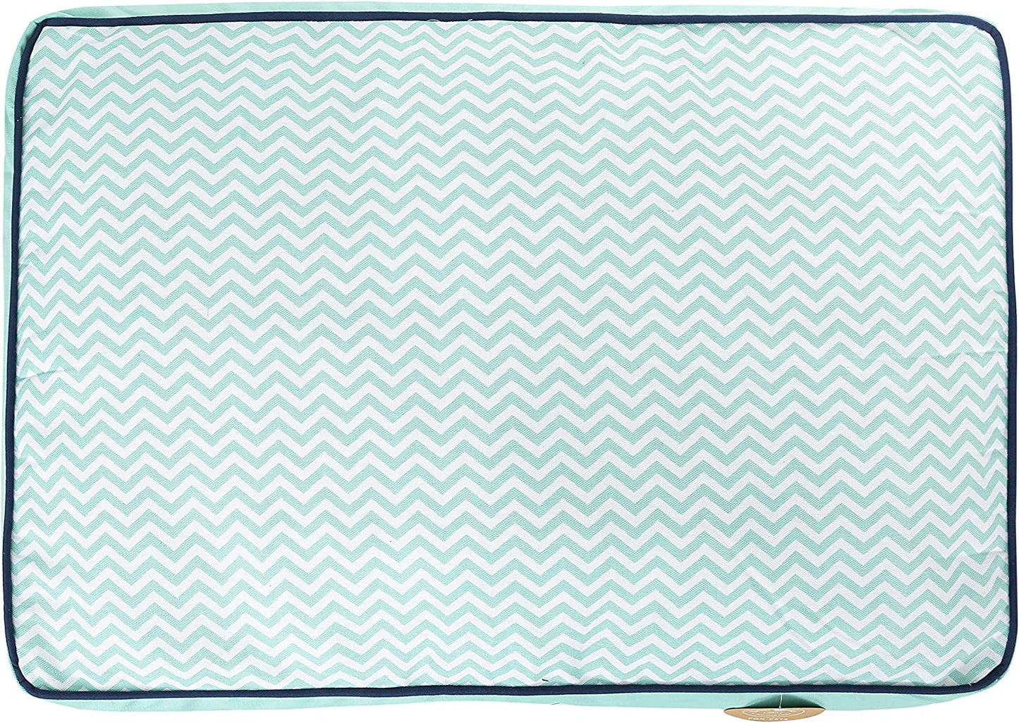 Now House for Pets by  Medium Teal Chevron Washable Dog Bed for Medium Dogs