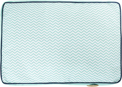 Now House for Pets by  Medium Teal Chevron Washable Dog Bed for Medium Dogs