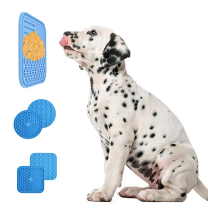 Dog Licking Mat Slow Food Mat Drizzling Licking Pad Suction Cup Slow Food Mat Silicone Slow Food Mat Pet Dog Licking Mat