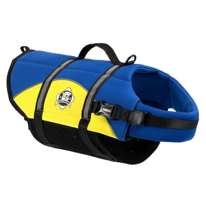 Neoprene Designer Doggy Life Jacket - Blue & Green