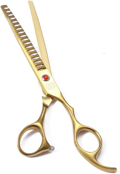 Professional Dog Grooming Scissors Set, 7 Inch/8 Inch Pet Grooming Scissors Chunkers Shears for Dog, Curved Dog Grooming Scissors, Thinning Shears for Dog with Grooming Comb