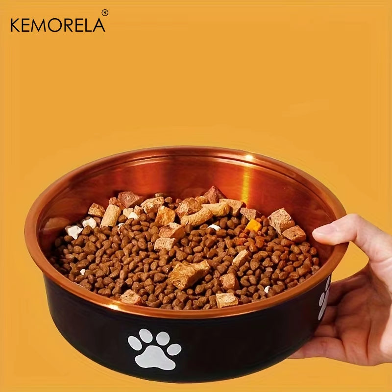 Anti-Slip Dog Bowls Small Medium and Large Dog Feeding Bowls and Water Fountains Stainless Steel Pet Feeders Pet Dog Accessories