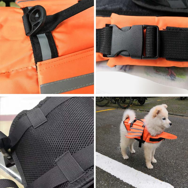 Pet Lifejacket, Reflective Dog Life Jacket, Waterproof Dogs Life Jacket, High Visibility Flotation Pet Safety Swim Vest, Comfortable Pet Protective Swimwear